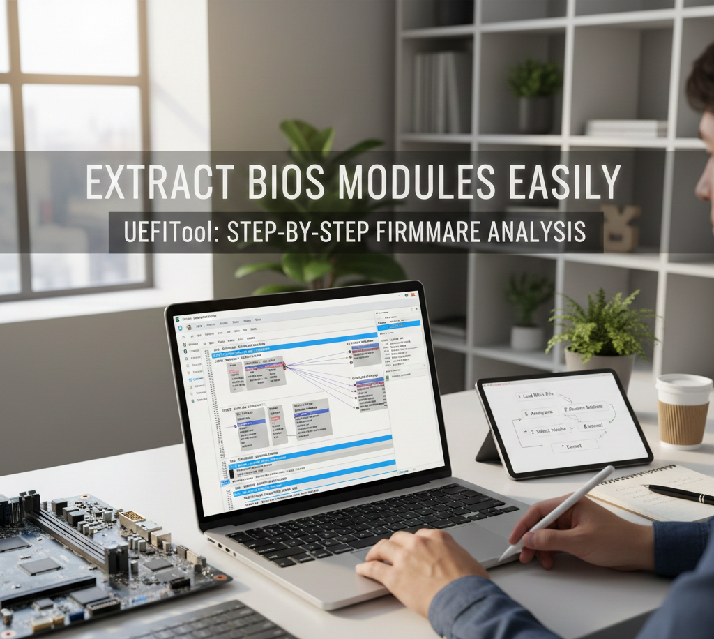 How do I extract BIOS modules using UEFITool
